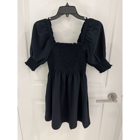 Hill House Athena Nap Dress in Black Crepe Size XXS - Picture 3 of 11